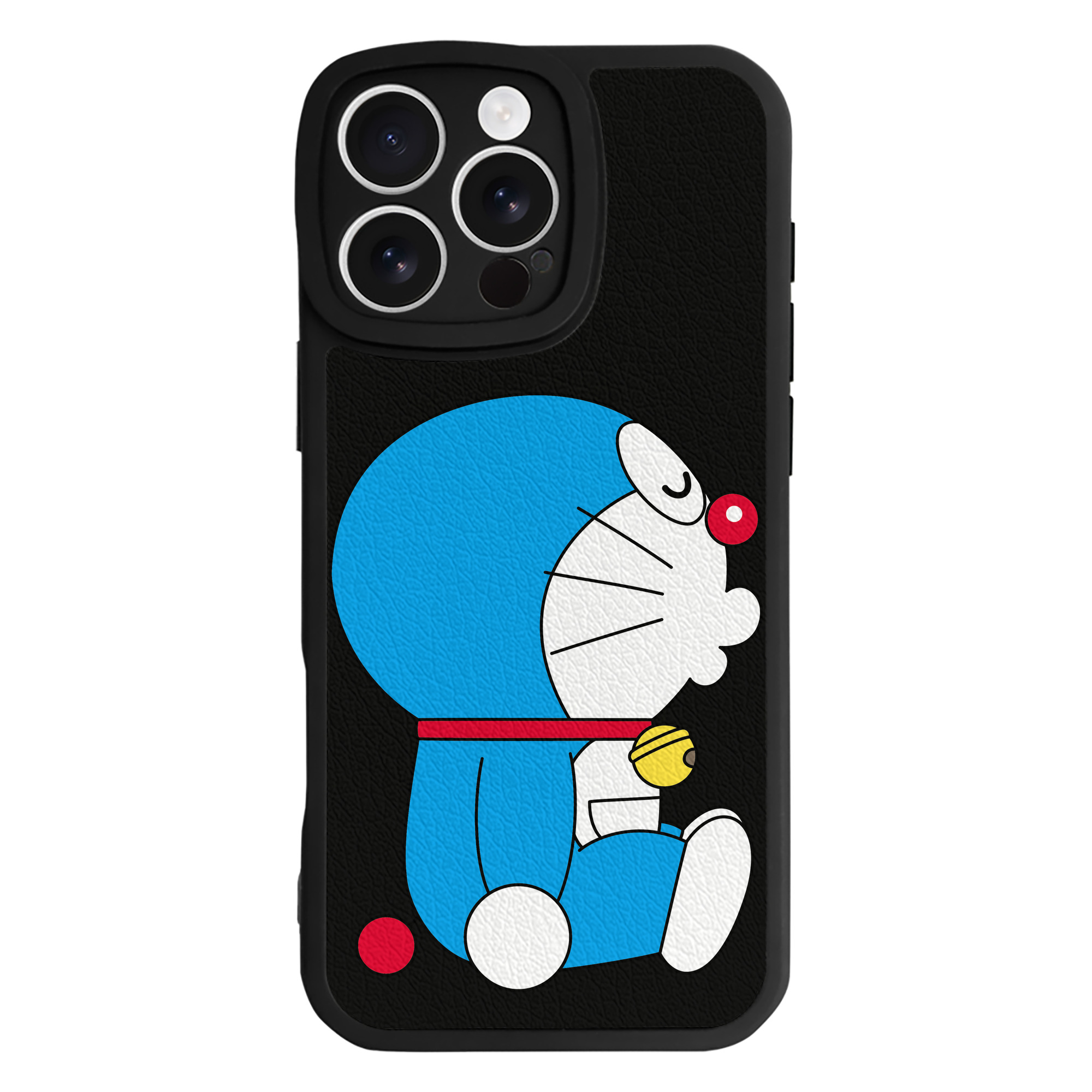 （画像用） ドラえもん Doraemon 【iPhone 16シリーズ対応】シリコンスマホケース（レザー調） 材質：シリコン